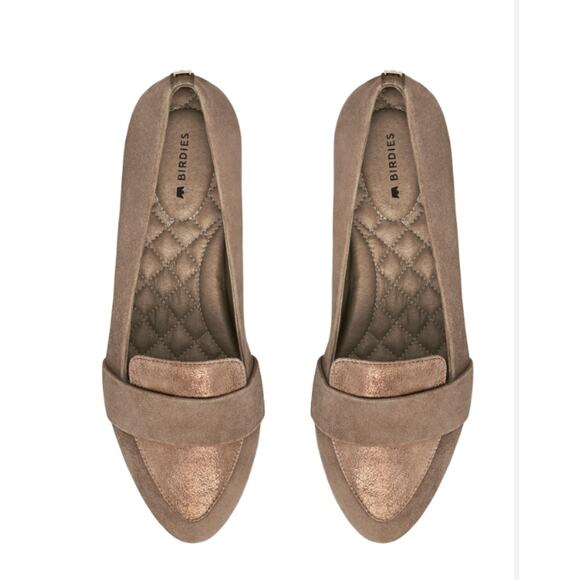 Women's Birdies The Blackbird Oak Shimmer Loafer size 6.5 Bohemian Preppy Glam - Picture 1 of 6